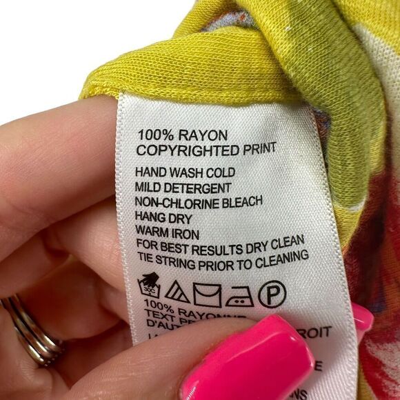 Tommy Bahama Halter Top Size S Colorful Tropical Beach Noli Blooms Stretch Aloha - Picture 6 of 7